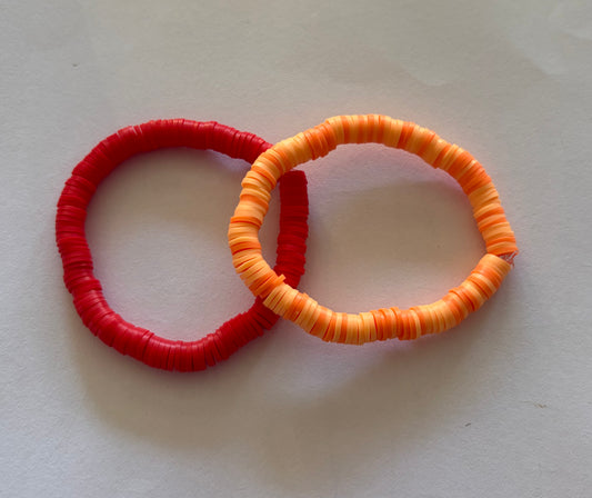Red and sweet peachy duo